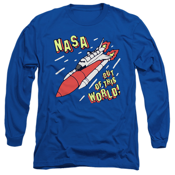 Royal men's long sleeve t-shirt with NASA Out Of This World graphic