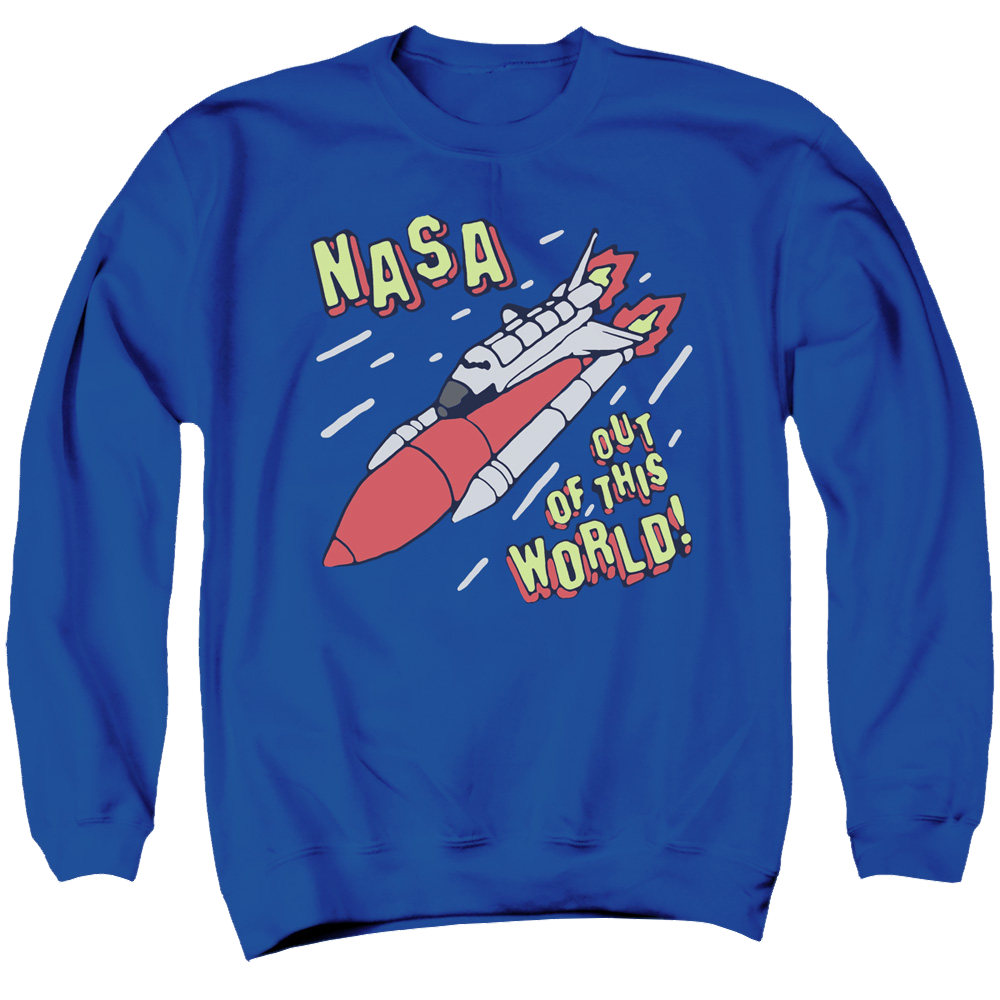 Nasa Out Of This World - Men's Crewneck Sweatshirt Men's Crewneck Sweatshirt NASA   
