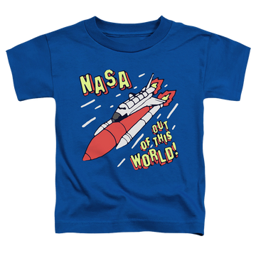 Royal kid's t-shirt for ages 4 to 7 with NASA Out Of This World graphic