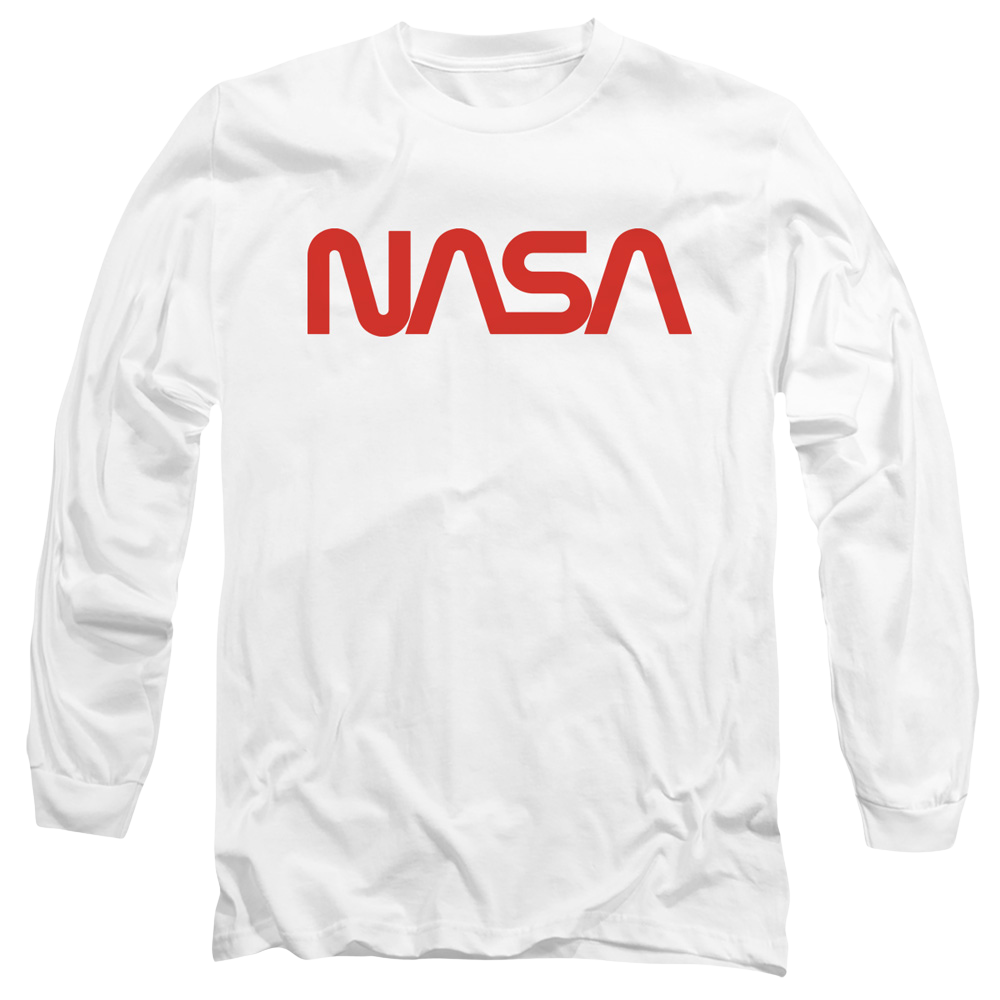 Nasa Worm Logo - Men's Long Sleeve T-Shirt Men's Long Sleeve T-Shirt NASA   