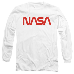 Nasa Worm Logo - Men's Long Sleeve T-Shirt Men's Long Sleeve T-Shirt NASA   