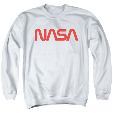 Nasa Worm Logo - Men's Crewneck Sweatshirt Men's Crewneck Sweatshirt NASA   