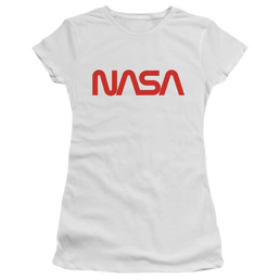 Nasa Worm Logo - Juniors T-Shirt Juniors T-Shirt NASA   