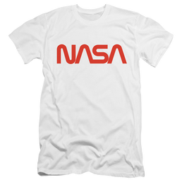 Nasa Worm Logo - Men's Premium Slim Fit T-Shirt Men's Premium Slim Fit T-Shirt NASA   