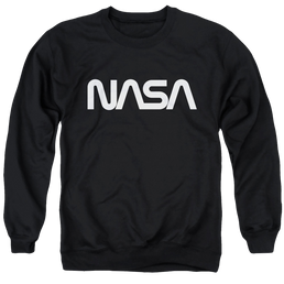 Nasa Worm Logo - Men's Crewneck Sweatshirt Men's Crewneck Sweatshirt NASA   