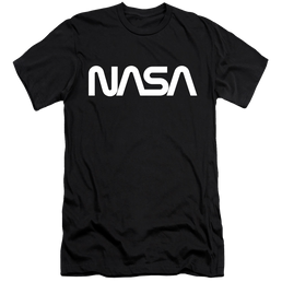 Nasa Worm Logo - Men's Premium Slim Fit T-Shirt Men's Premium Slim Fit T-Shirt NASA   