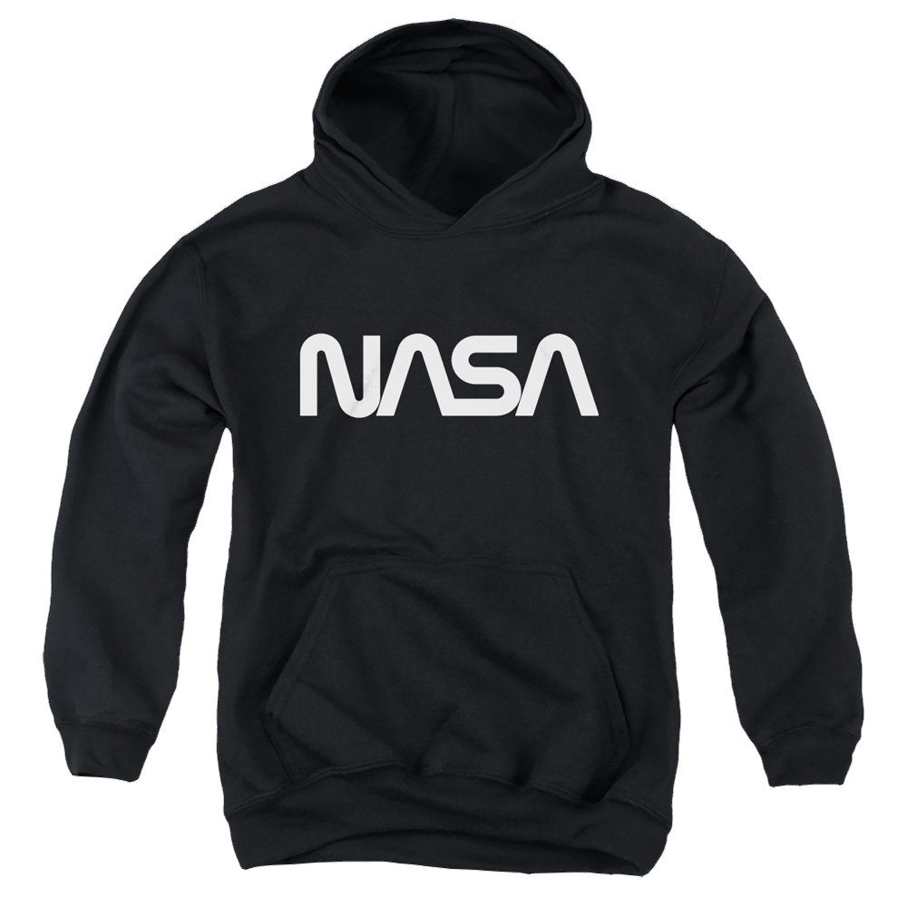 Nasa Worm Logo - Youth Hoodie Youth Hoodie (Ages 8-12) NASA   