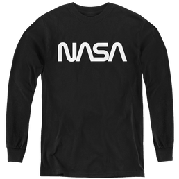 Nasa Worm Logo - Youth Long Sleeve T-Shirt Youth Long Sleeve T-Shirt NASA   