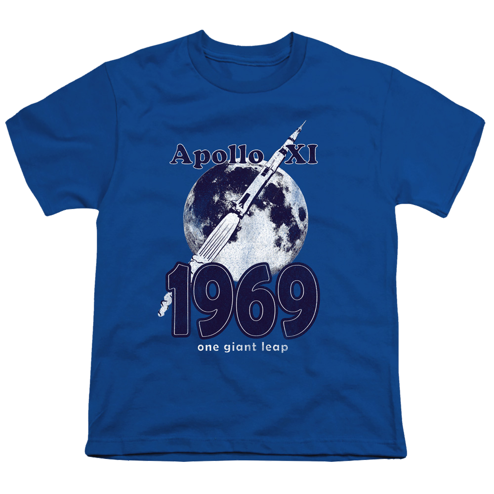 Nasa One Giant Leap - Youth T-Shirt Youth T-Shirt (Ages 8-12) NASA   