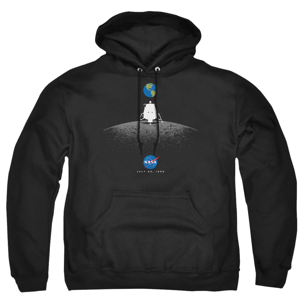 Nasa Moon Landing Simple - Pullover Hoodie Pullover Hoodie NASA   