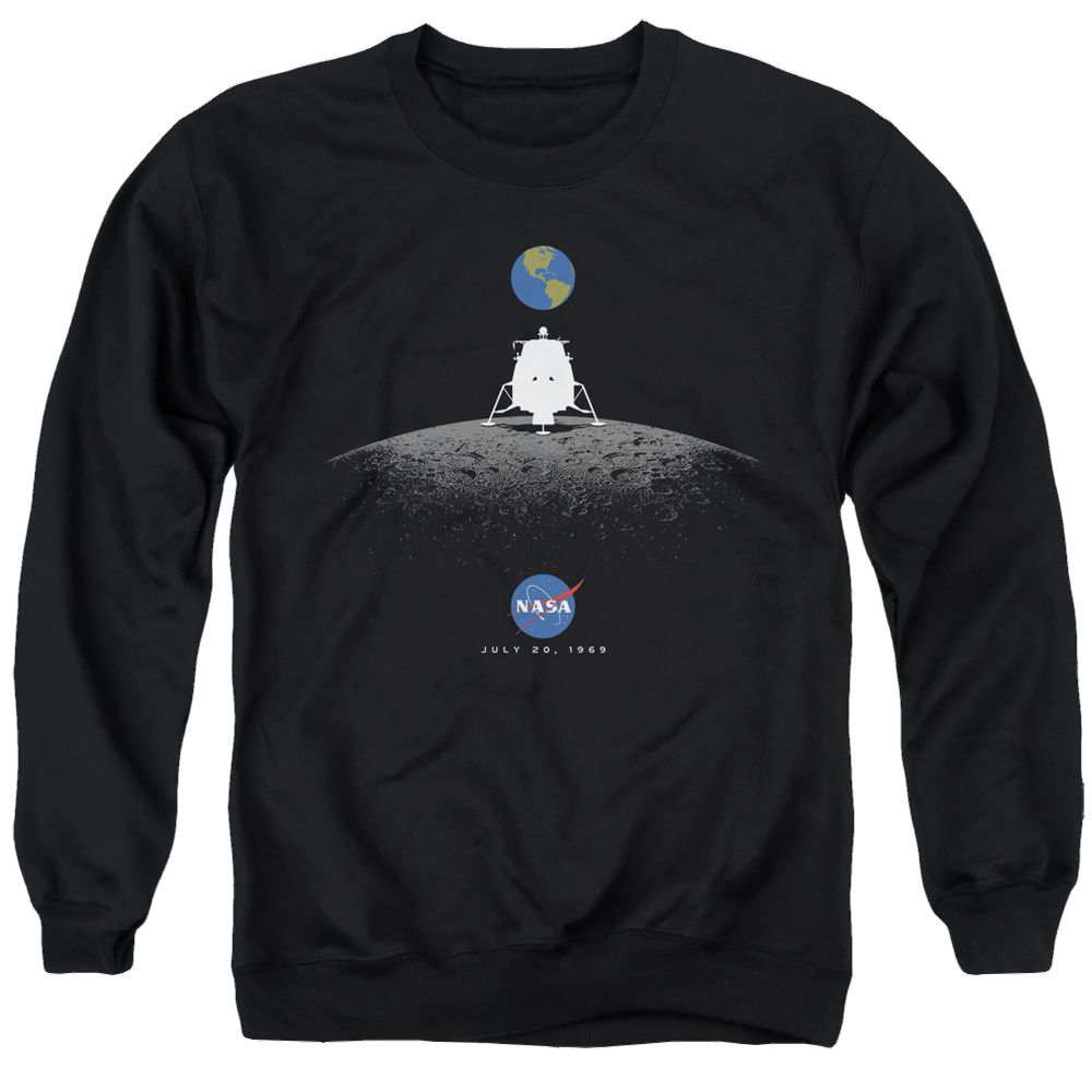 Nasa Moon Landing Simple - Men's Crewneck Sweatshirt Men's Crewneck Sweatshirt NASA   