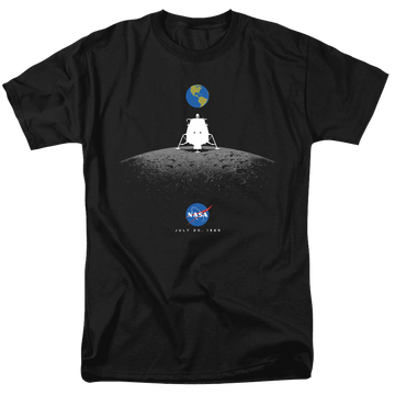 Nasa Moon Landing Simple - Men's Regular Fit T-Shirt Men's Regular Fit T-Shirt NASA   