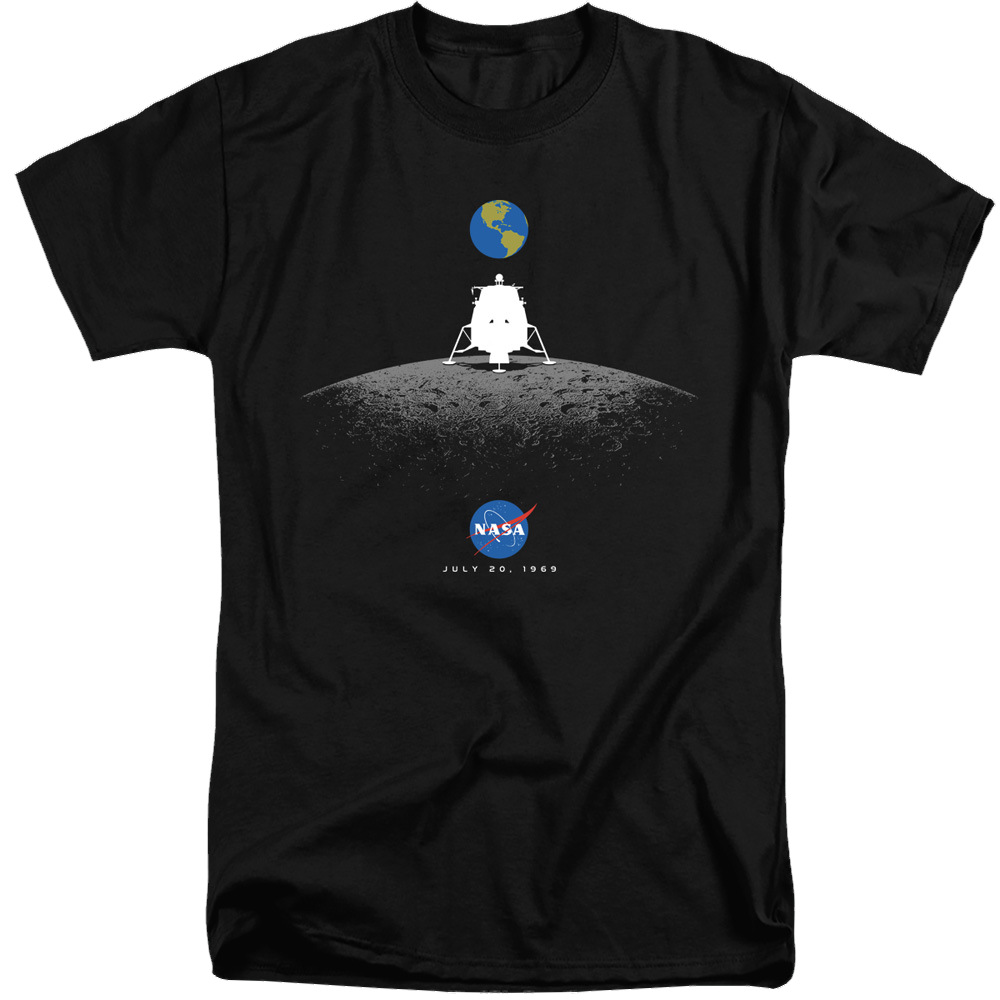 Nasa Moon Landing Simple - Men's Tall Fit T-Shirt Men's Tall Fit T-Shirt NASA   