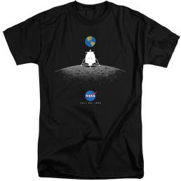 Nasa Moon Landing Simple - Men's Tall Fit T-Shirt Men's Tall Fit T-Shirt NASA   