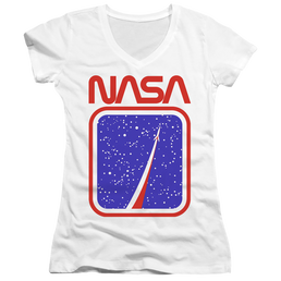 Nasa To The Stars - Juniors V-Neck T-Shirt Juniors V-Neck T-Shirt NASA   