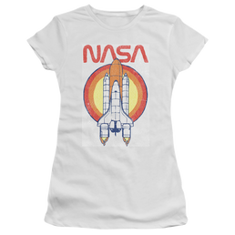 Nasa Shuttle Circle - Juniors T-Shirt Juniors T-Shirt NASA   
