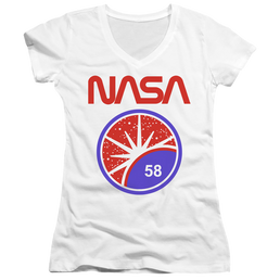 Nasa Stars - Juniors V-Neck T-Shirt Juniors V-Neck T-Shirt NASA   