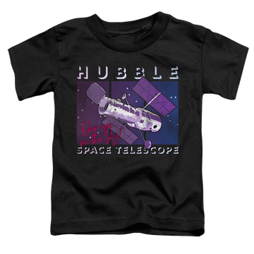 Black toddler t-shirt with NASA Eye In The Sky graphic