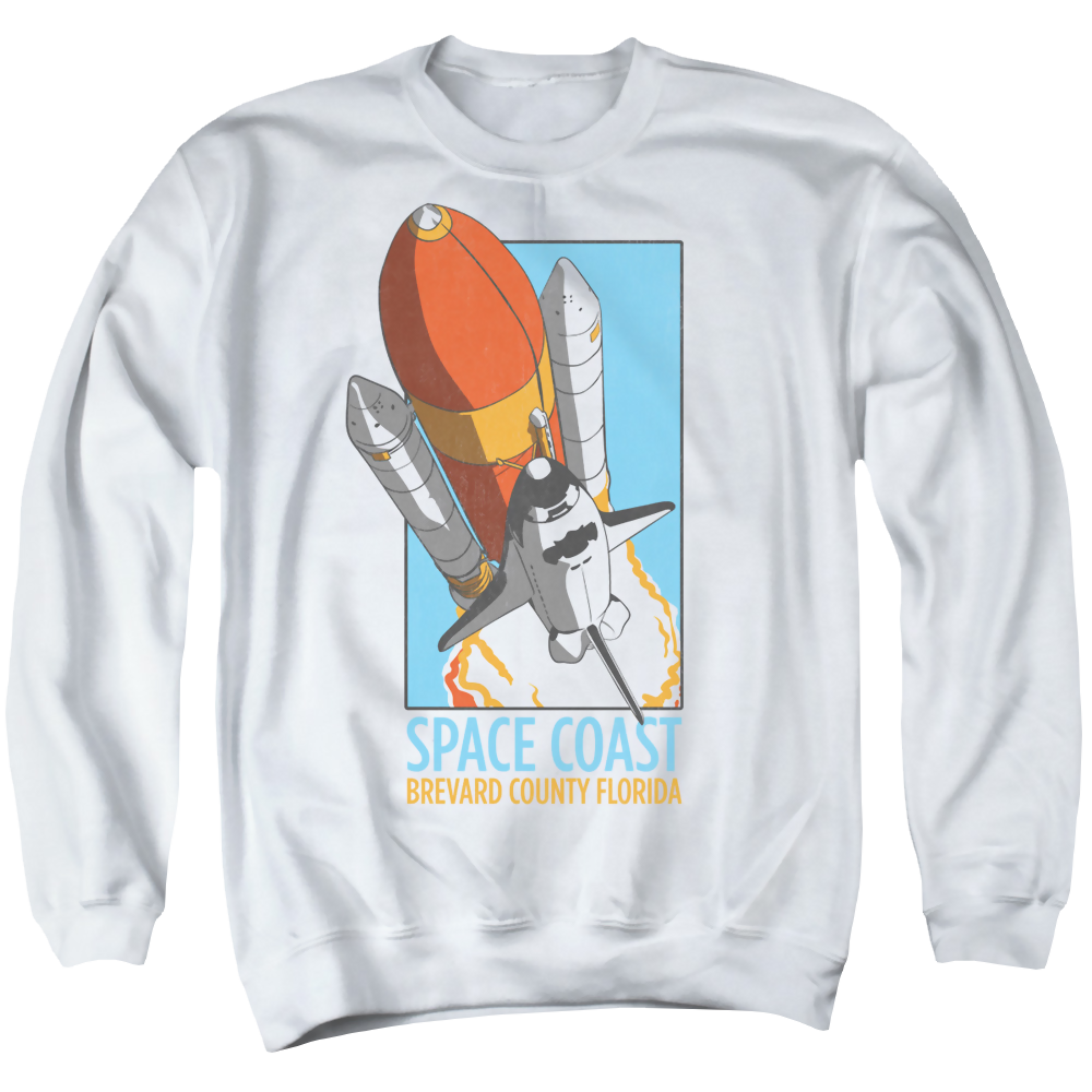Nasa Space Coast - Men's Crewneck Sweatshirt Men's Crewneck Sweatshirt NASA   