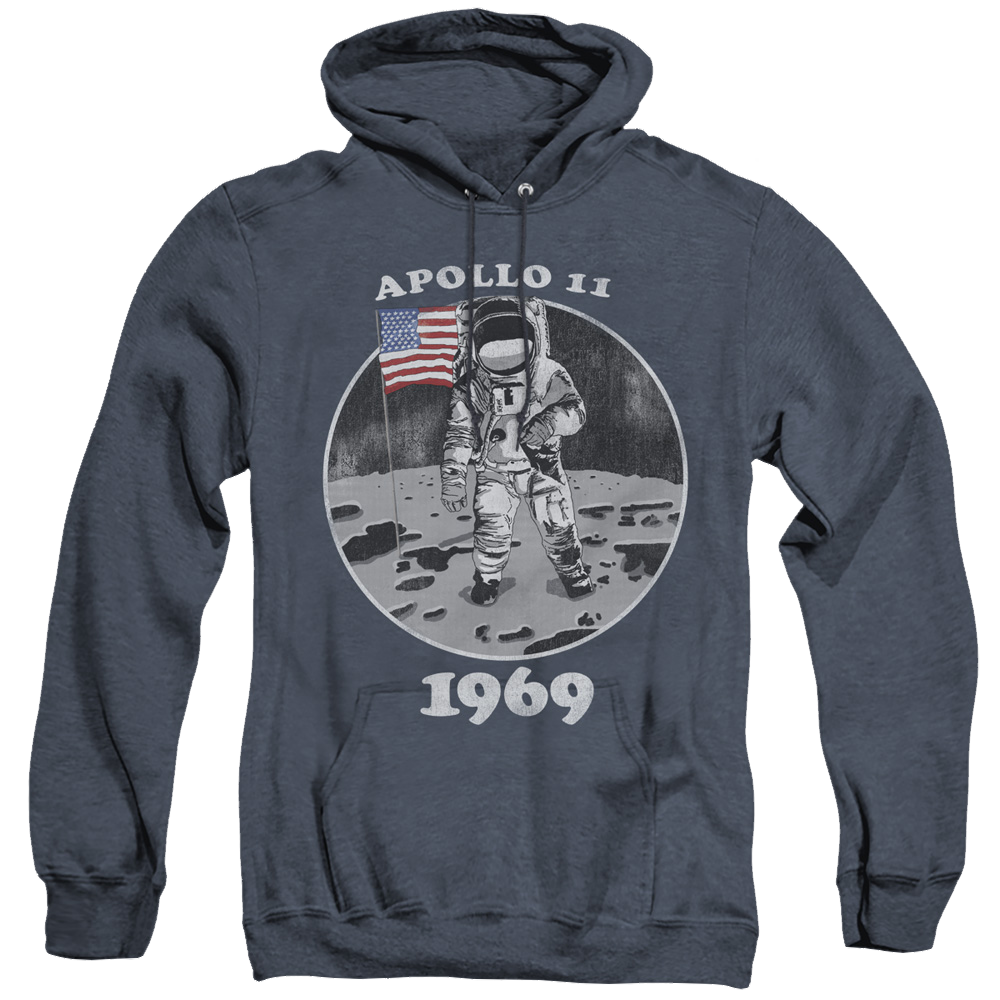 Nasa Not Fake - Heather Pullover Hoodie Heather Pullover Hoodie NASA   