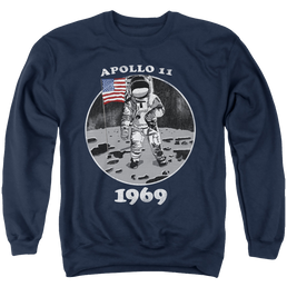 Nasa Not Fake - Men's Crewneck Sweatshirt Men's Crewneck Sweatshirt NASA   