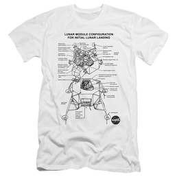 Nasa Lunar Module Digram - Men's Premium Slim Fit T-Shirt Men's Premium Slim Fit T-Shirt NASA   