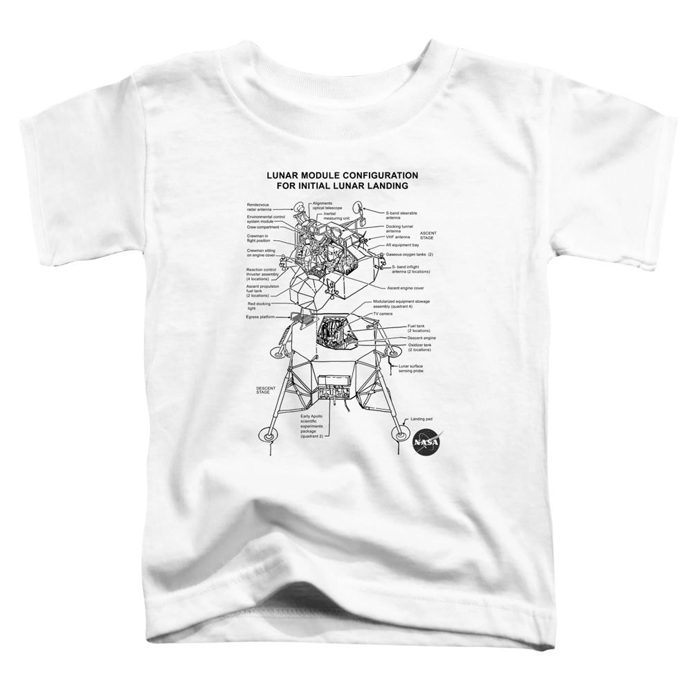 Nasa Lunar Module Digram - Toddler T-Shirt Toddler T-Shirt NASA   