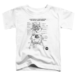 Nasa Lunar Module Digram - Toddler T-Shirt Toddler T-Shirt NASA   