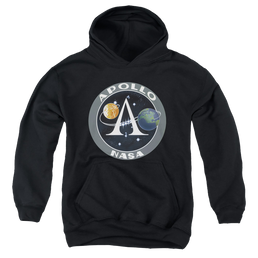 Nasa Apollo Mission Patch - Youth Hoodie Youth Hoodie (Ages 8-12) NASA   