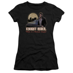 Knight Rider Full Moon - Juniors T-Shirt Juniors T-Shirt Knight Rider   