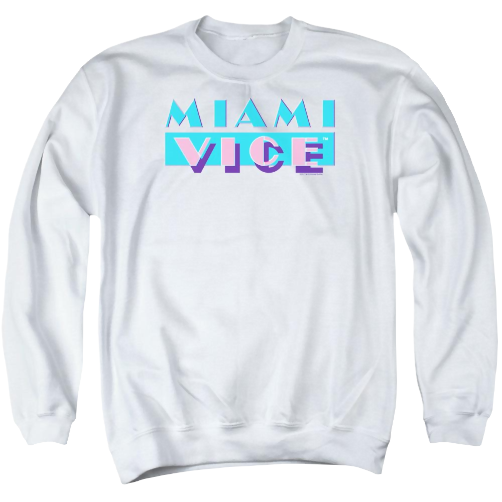 Miami Vice Logo - Men's Crewneck Sweatshirt Men's Crewneck Sweatshirt Miami Vice   