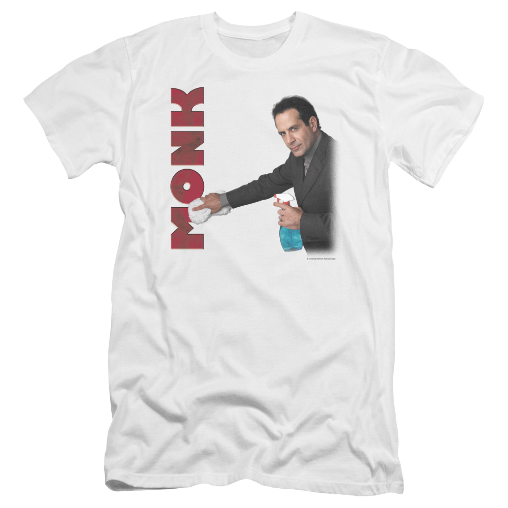 Monk Clean Up - Men's Premium Slim Fit T-Shirt Men's Premium Slim Fit T-Shirt Monk   