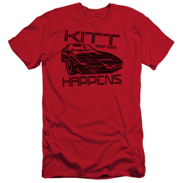 Knight Rider Kitt Happens Men's Slim Fit T-Shirt Men's Slim Fit T-Shirt Knight Rider   