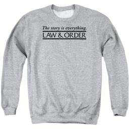 Law and Order Story Men's Crewneck Sweatshirt Men's Crewneck Sweatshirt Law & Order   