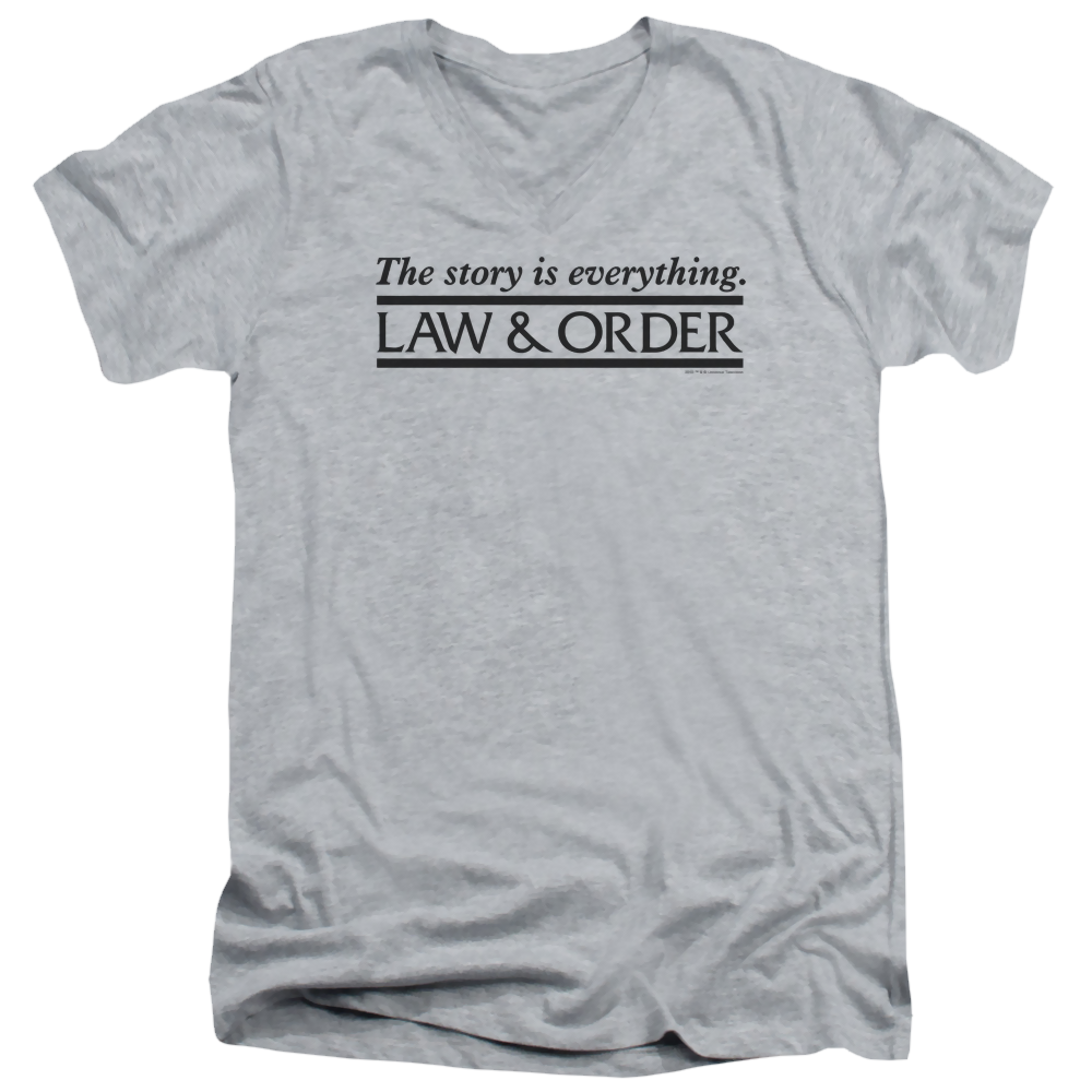 Law and Order Story Men's V-Neck T-Shirt Men's V-Neck T-Shirt Law & Order   