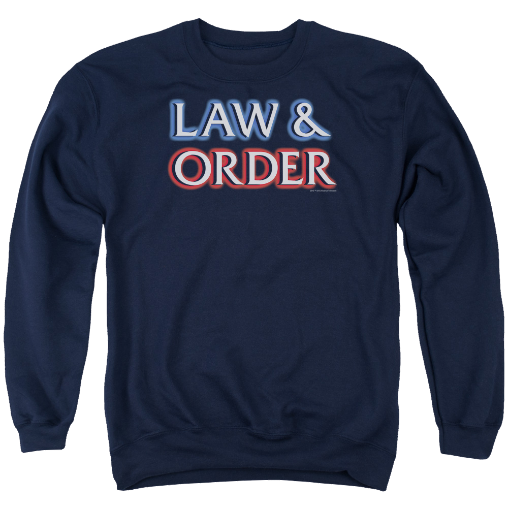 Law and Order Logo Men's Crewneck Sweatshirt Men's Crewneck Sweatshirt Law & Order   