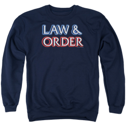 Law and Order Logo Men's Crewneck Sweatshirt Men's Crewneck Sweatshirt Law & Order   