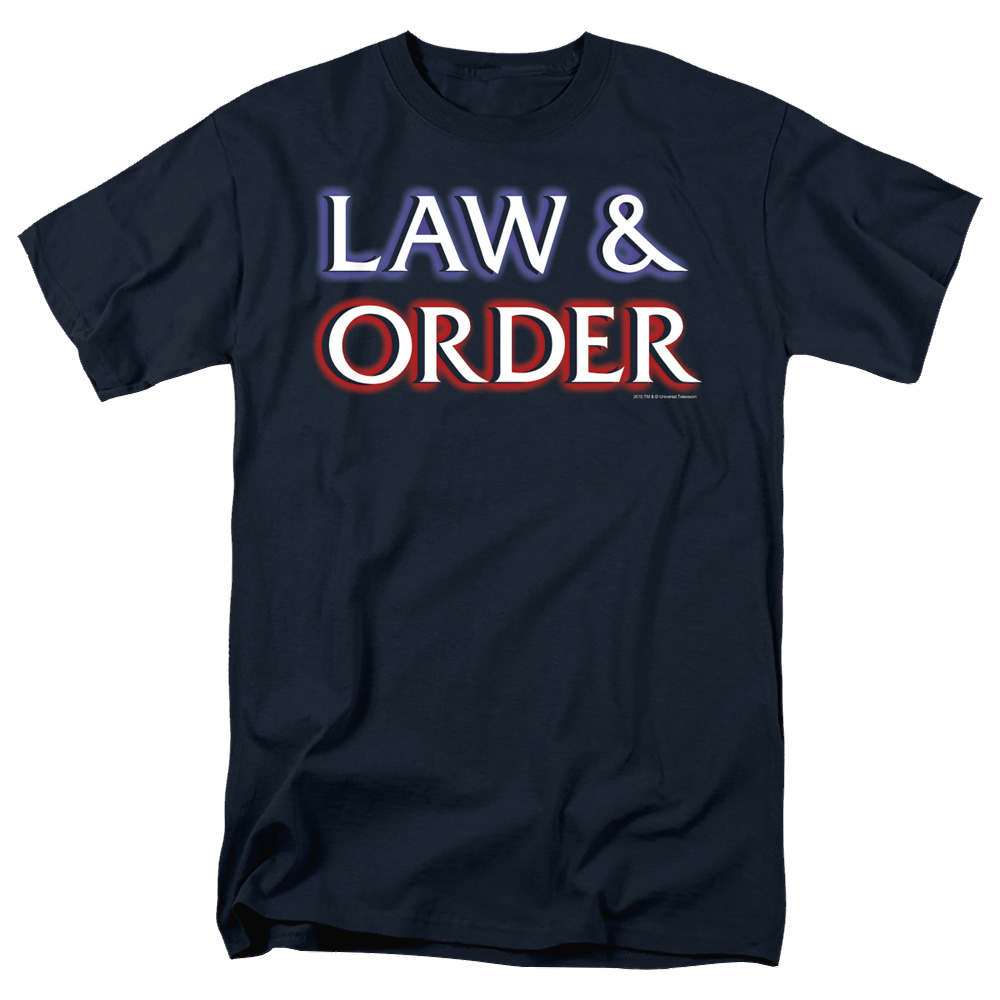 Law and Order Logo Men's Regular Fit T-Shirt Men's Regular Fit T-Shirt Law & Order   