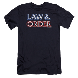 Law and Order Logo Men's Premium Slim Fit T-Shirt Men's Premium Slim Fit T-Shirt Law & Order   