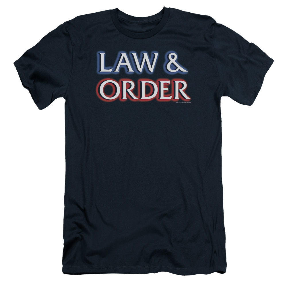 Law and Order Logo Men's Slim Fit T-Shirt Men's Slim Fit T-Shirt Law & Order   