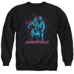 Airwolf Graphic - Men's Crewneck Sweatshirt Men's Crewneck Sweatshirt Airwolf   