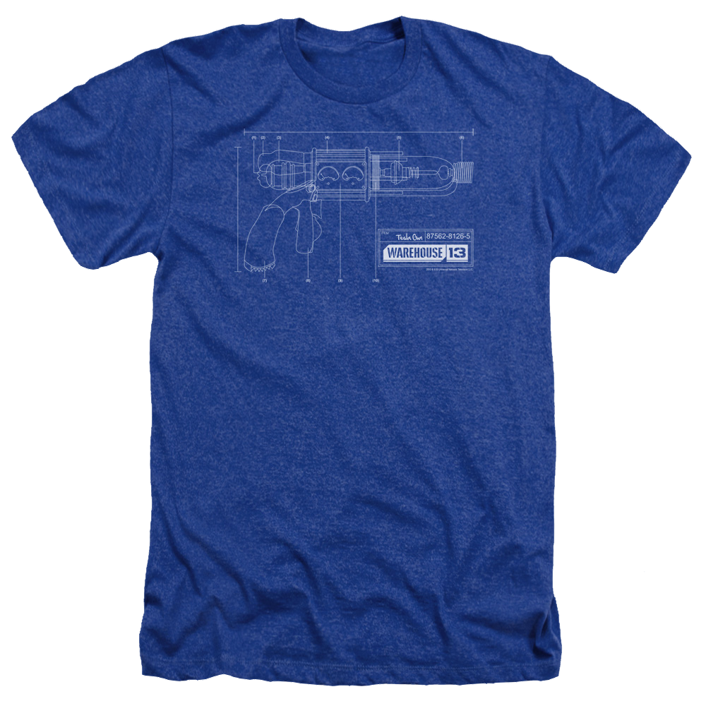Warehouse 13 Tesla Gun - Men's Heather T-Shirt Men's Heather T-Shirt Warehouse 13   