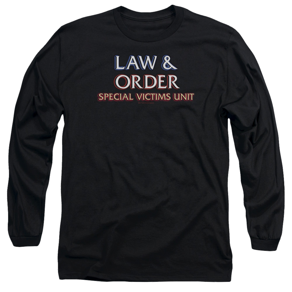 Law and Order: SVU Logo Men's Long Sleeve T-Shirt Men's Long Sleeve T-Shirt Law & Order   