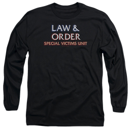 Law and Order: SVU Logo Men's Long Sleeve T-Shirt Men's Long Sleeve T-Shirt Law & Order   