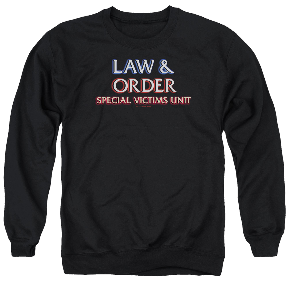 Law and Order: SVU Logo Men's Crewneck Sweatshirt Men's Crewneck Sweatshirt Law & Order   