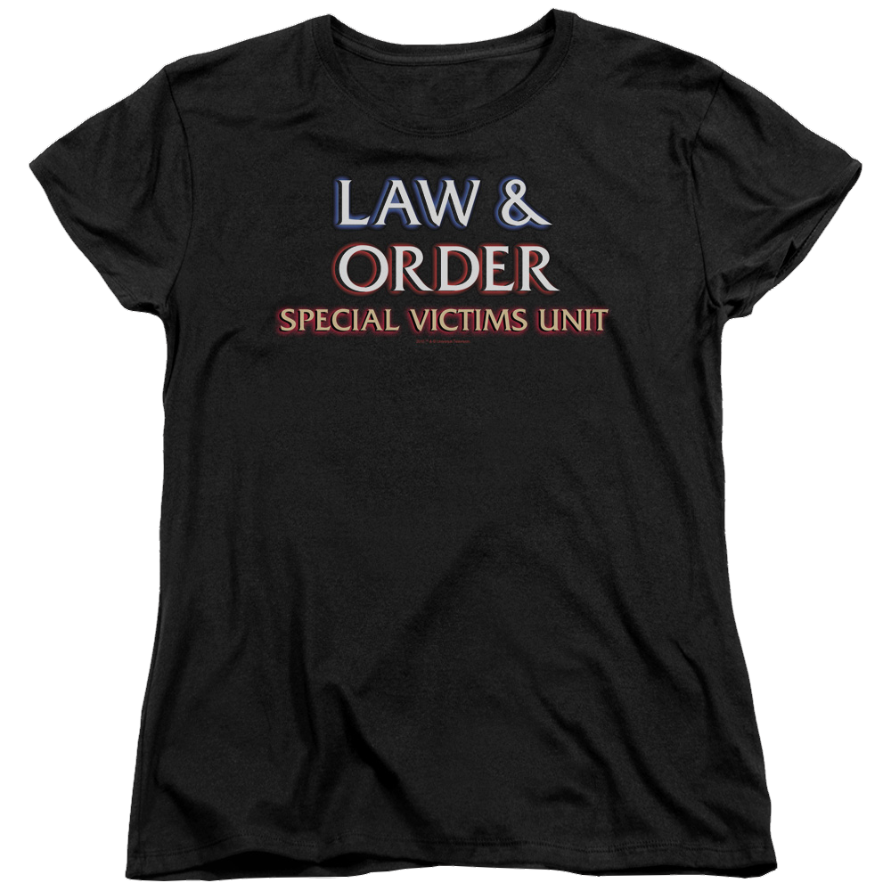 Law and Order: SVU Logo Women's T-Shirt Women's T-Shirt Law & Order   