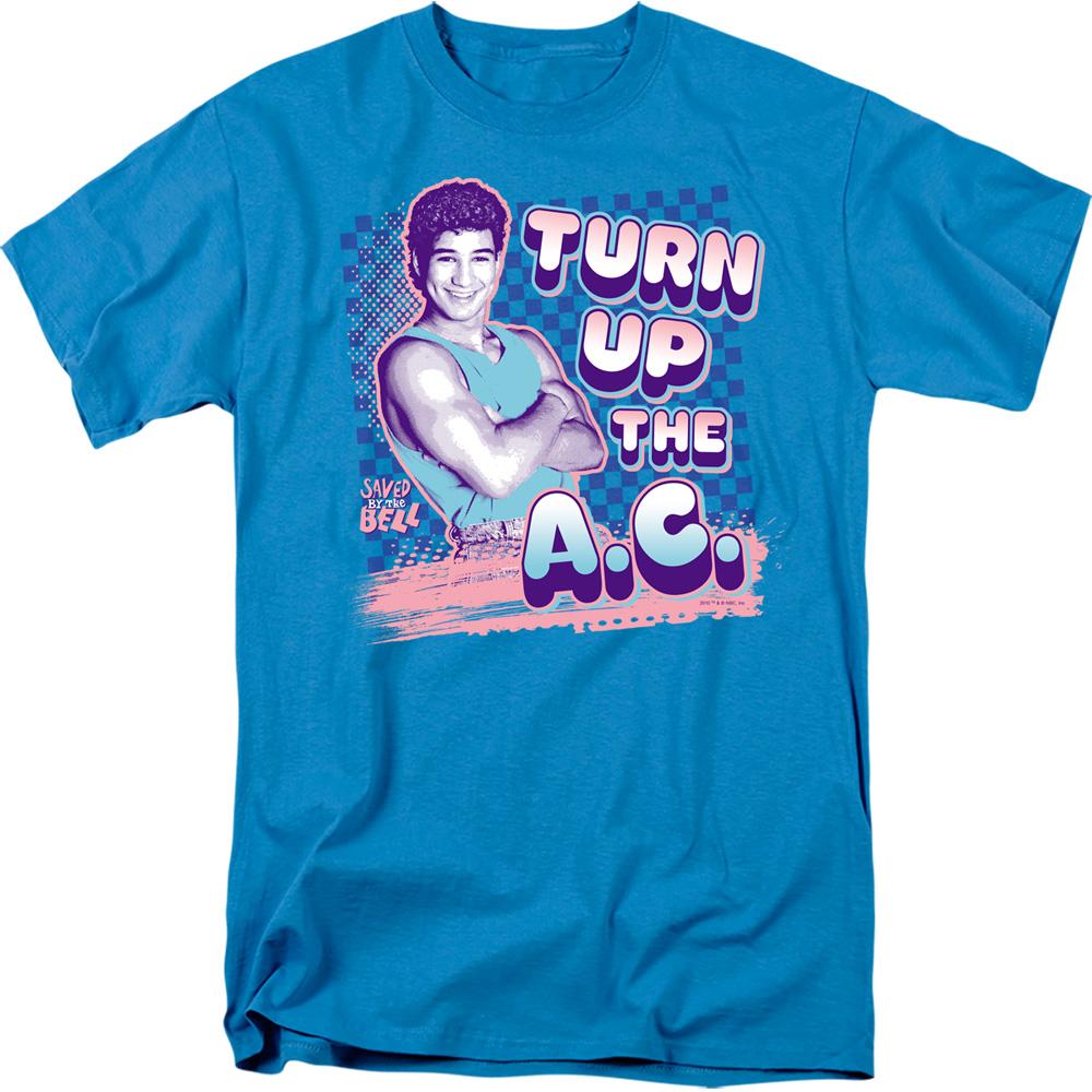 Saved by the Bell Turn Up The Ac - Men's Regular Fit T-Shirt Men's Regular Fit T-Shirt Saved by the Bell   