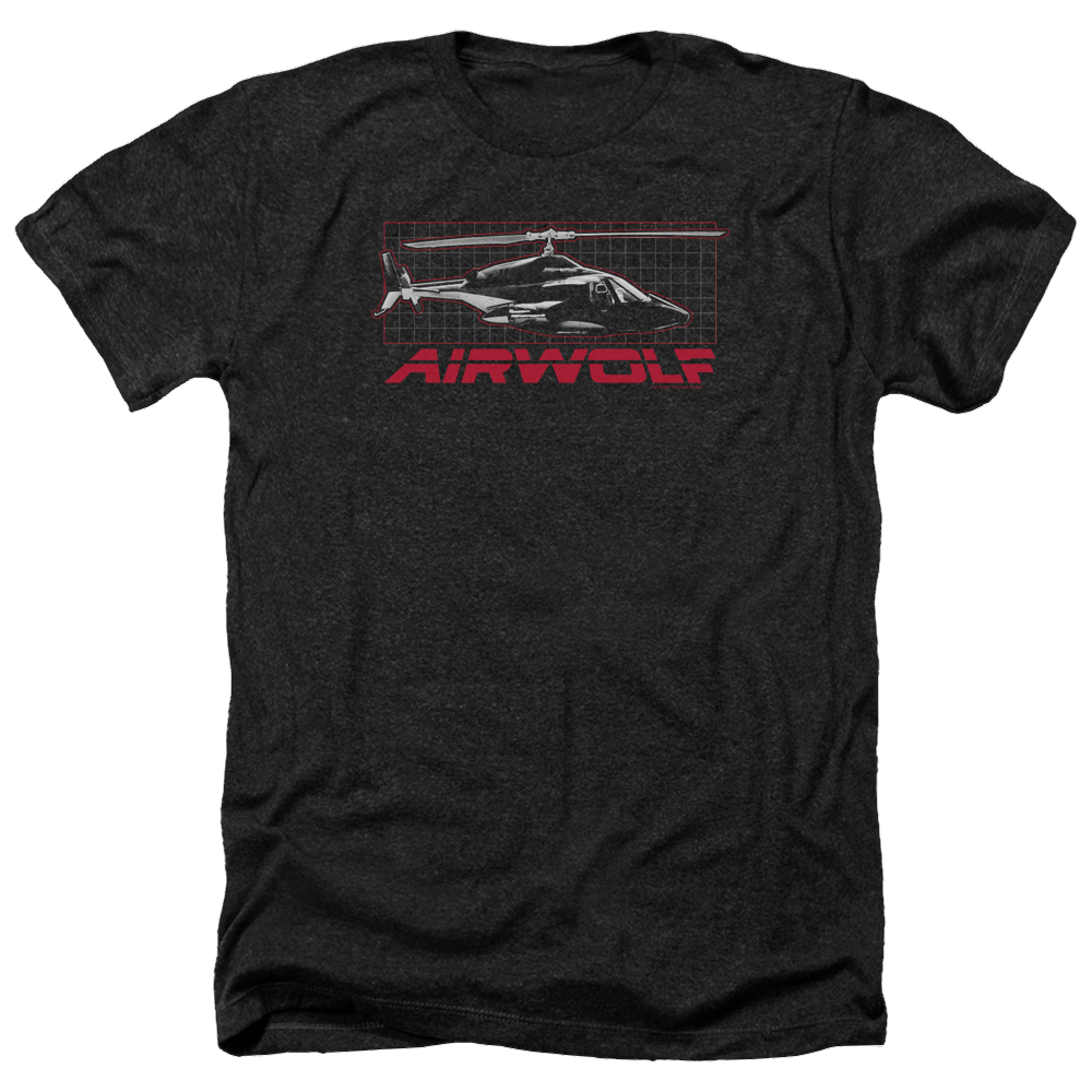 Airwolf Grid - Men's Heather T-Shirt Men's Heather T-Shirt Airwolf   