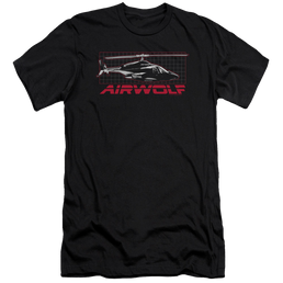 Airwolf Grid - Men's Premium Slim Fit T-Shirt Men's Premium Slim Fit T-Shirt Airwolf   