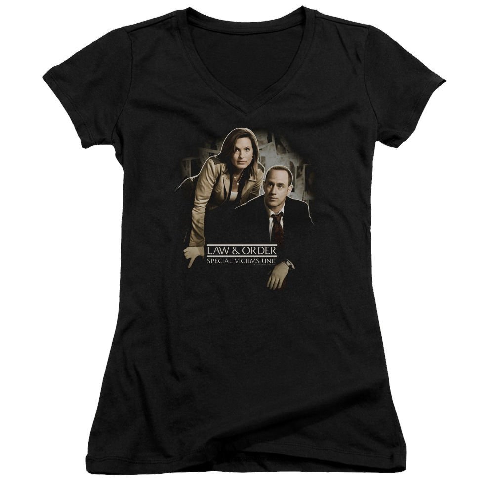 Law and Order: SVU Helping Victims Juniors V-Neck T-Shirt Juniors V-Neck T-Shirt Law & Order   